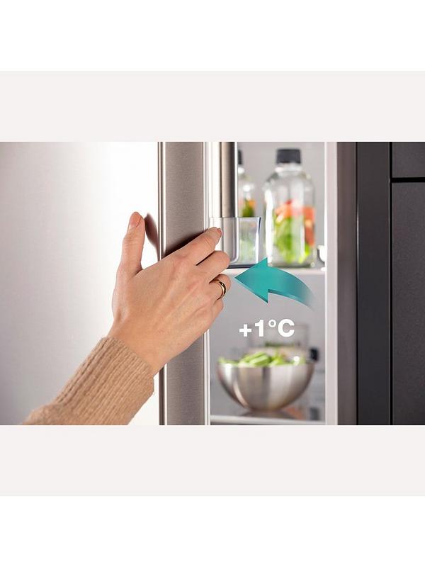 Hisense RM469N4ACEUK 60cm Wide, Triple Door, Freestanding Fridge Freezer - Stainless Steel - Image 5